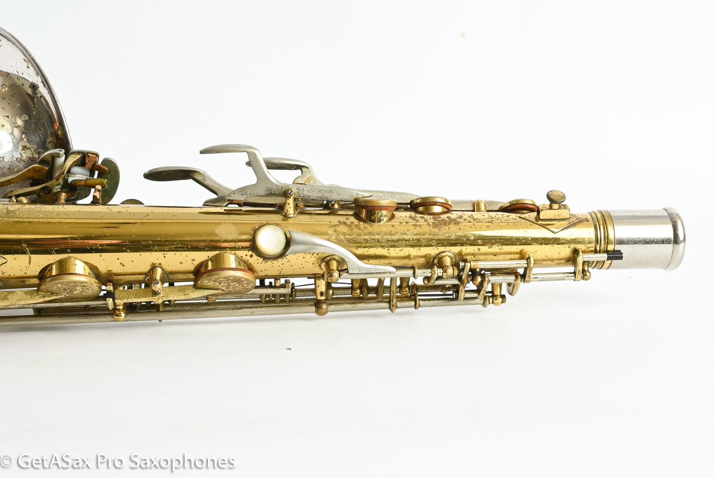 King SilverSonic Tenor 1959 Original Lacquer Gold in Engraving Double Socket Neck! 369108