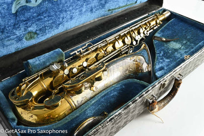 King SilverSonic Tenor 1959 Original Lacquer Gold in Engraving Double Socket Neck! 369108