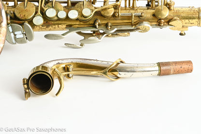 King SilverSonic Tenor 1959 Original Lacquer Gold in Engraving Double Socket Neck! 369108