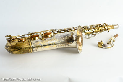 King SilverSonic Tenor 1959 Original Lacquer Gold in Engraving Double Socket Neck! 369108