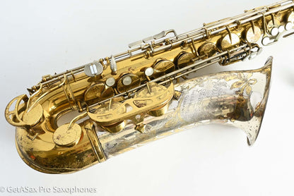 King SilverSonic Tenor 1959 Original Lacquer Gold in Engraving Double Socket Neck! 369108
