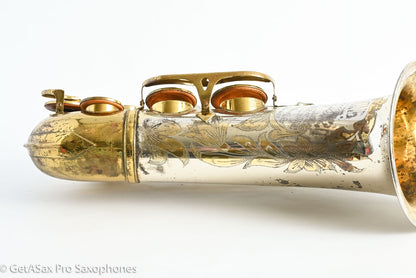 King SilverSonic Tenor 1959 Original Lacquer Gold in Engraving Double Socket Neck! 369108