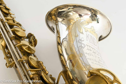 King Early Sterling Bell Tenor Full Pearls SUPER Rare Exceptional! 295055