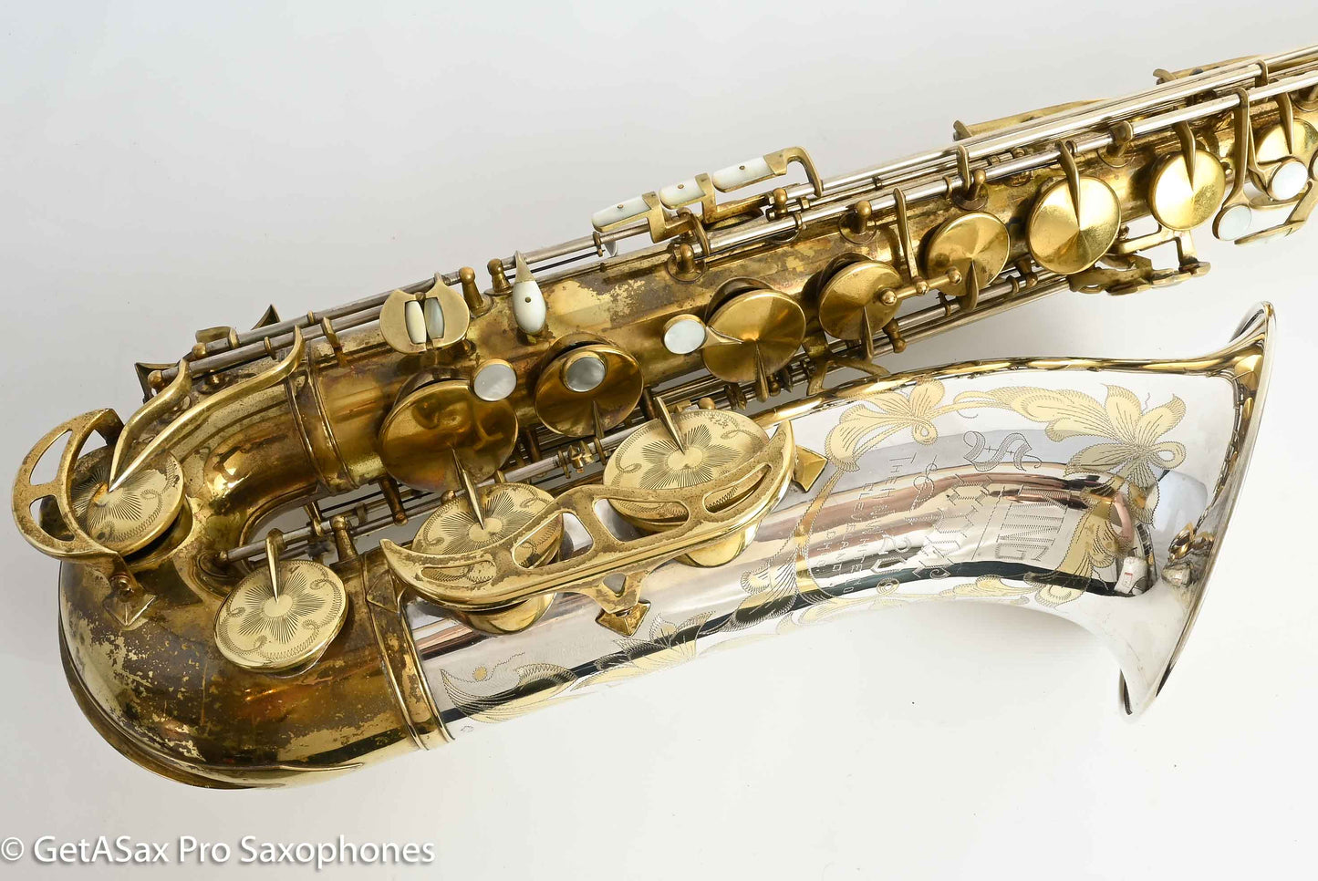 King Early Sterling Bell Tenor Full Pearls SUPER Rare Exceptional! 295055