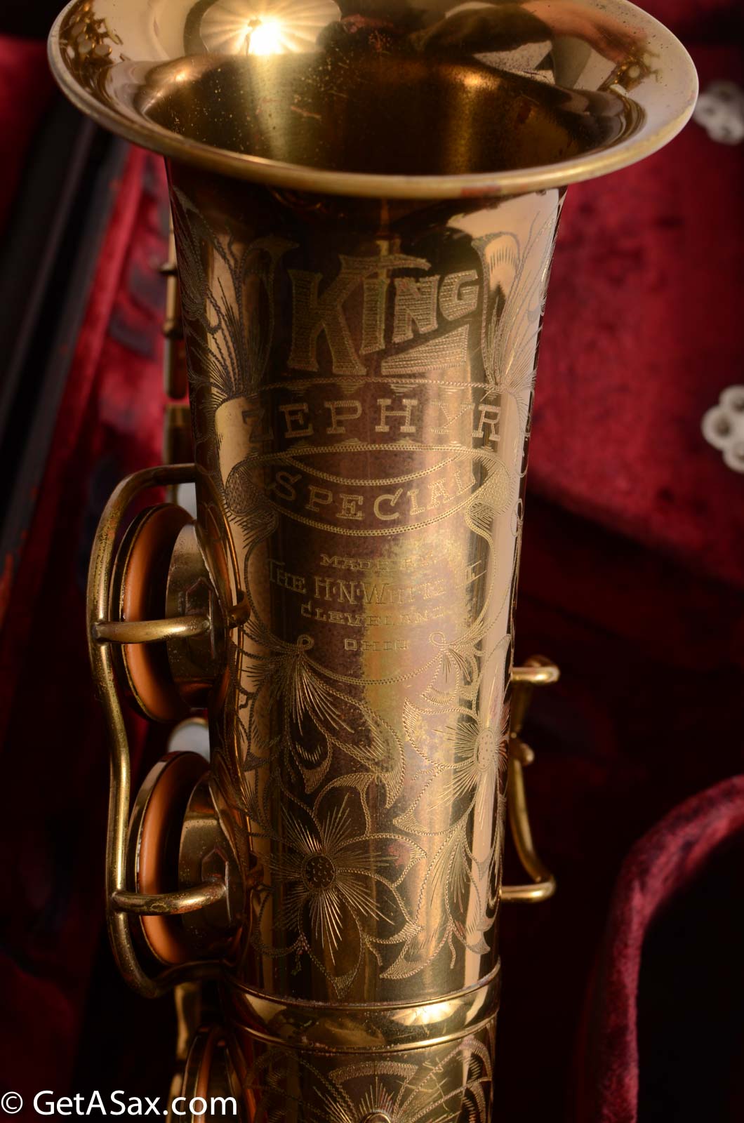 King Zephyr Special Alto - Super Early Serial, Unique Engraving