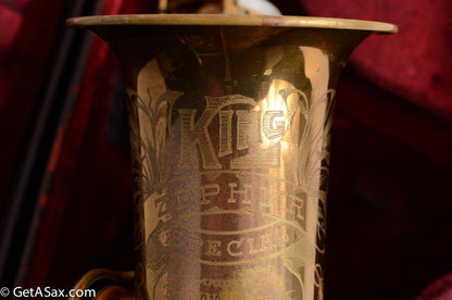King Zephyr Special Alto - Super Early Serial, Unique Engraving