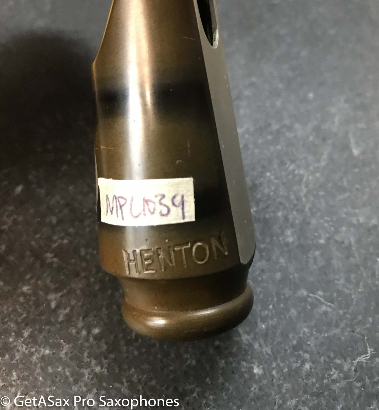 Henton Sil-va-lay 2 Alto Saxophone Mouthpiece Original Facing MPC1039