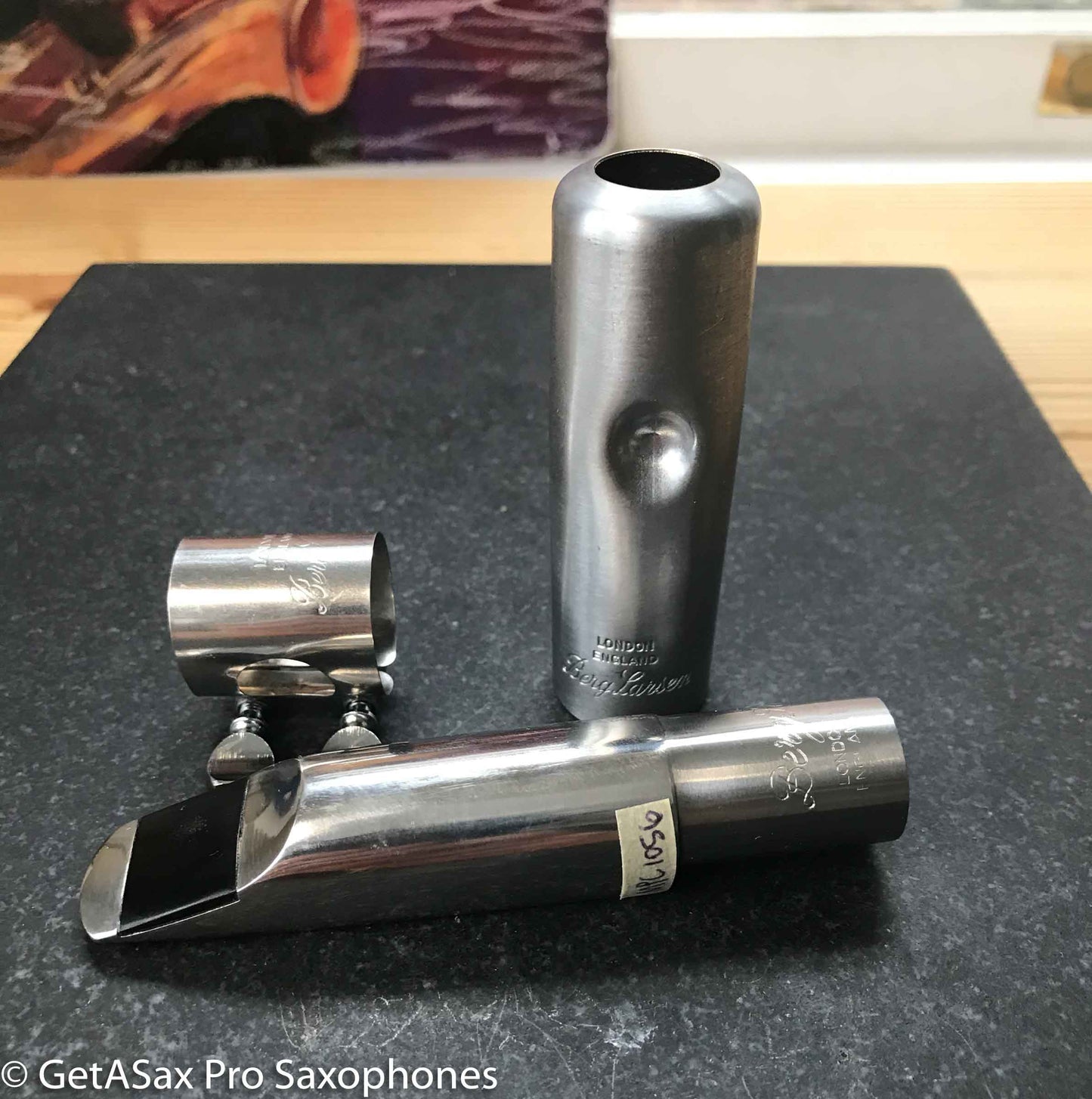 Berg Larsen 105/2 M Metal Tenor Saxophone Mouthpiece New Old Stock Excellent! MPC1056