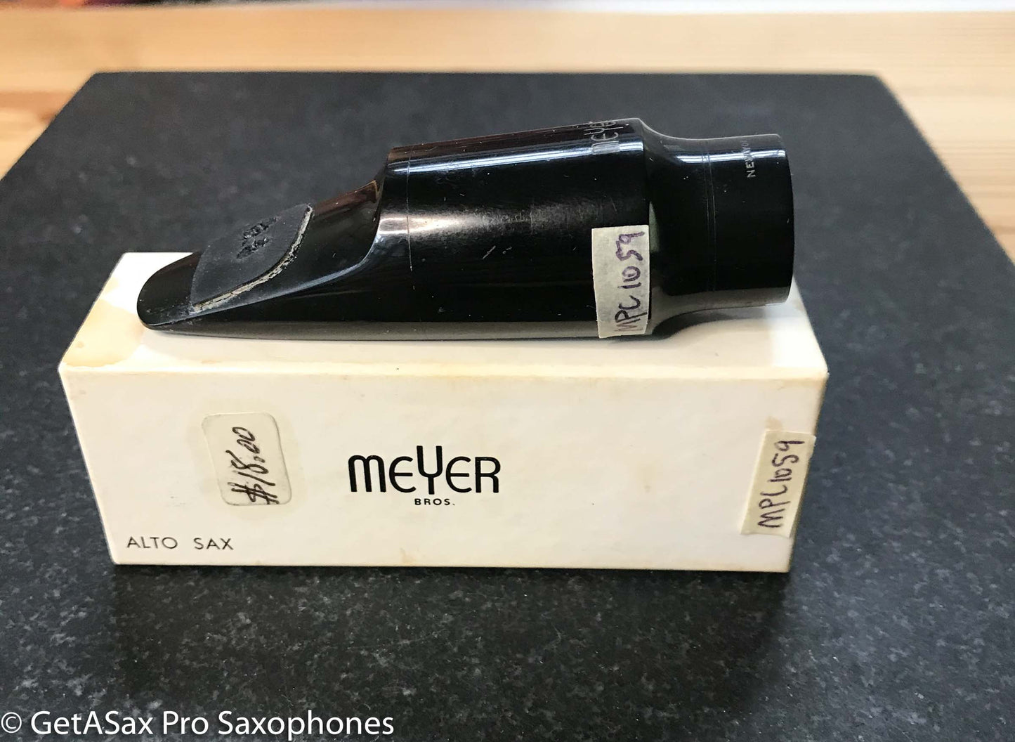 Meyer New York USA 6M Medium Chamber Alto Saxophone Mouthpiece Outstanding! MPC1059