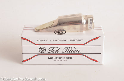 Ted Klum New York Model 6 Solid Silver Alto Saxophone Mouthpiece Mint MPC1070