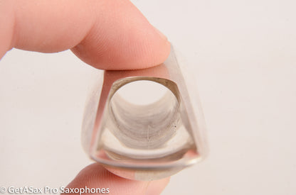 Ted Klum New York Model 6 Solid Silver Alto Saxophone Mouthpiece Mint MPC1070