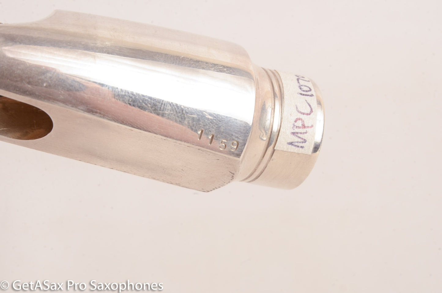 Ted Klum New York Model 6 Solid Silver Alto Saxophone Mouthpiece Mint MPC1070