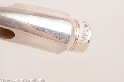 Ted Klum New York Model 6 Solid Silver Alto Saxophone Mouthpiece Mint MPC1070