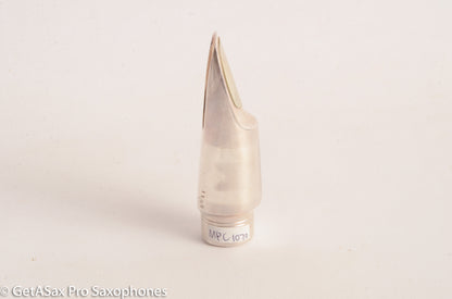 Ted Klum New York Model 6 Solid Silver Alto Saxophone Mouthpiece Mint MPC1070
