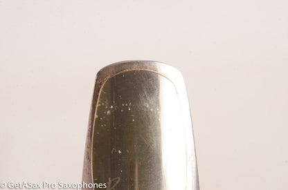 Ted Klum New York Model 6 Solid Silver Alto Saxophone Mouthpiece Mint MPC1070