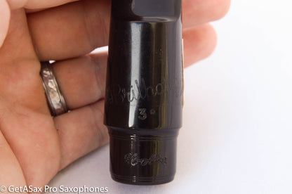 Brilhart Ebolin Alto Saxophone Mouthpiece 3* w Serial MPC1085