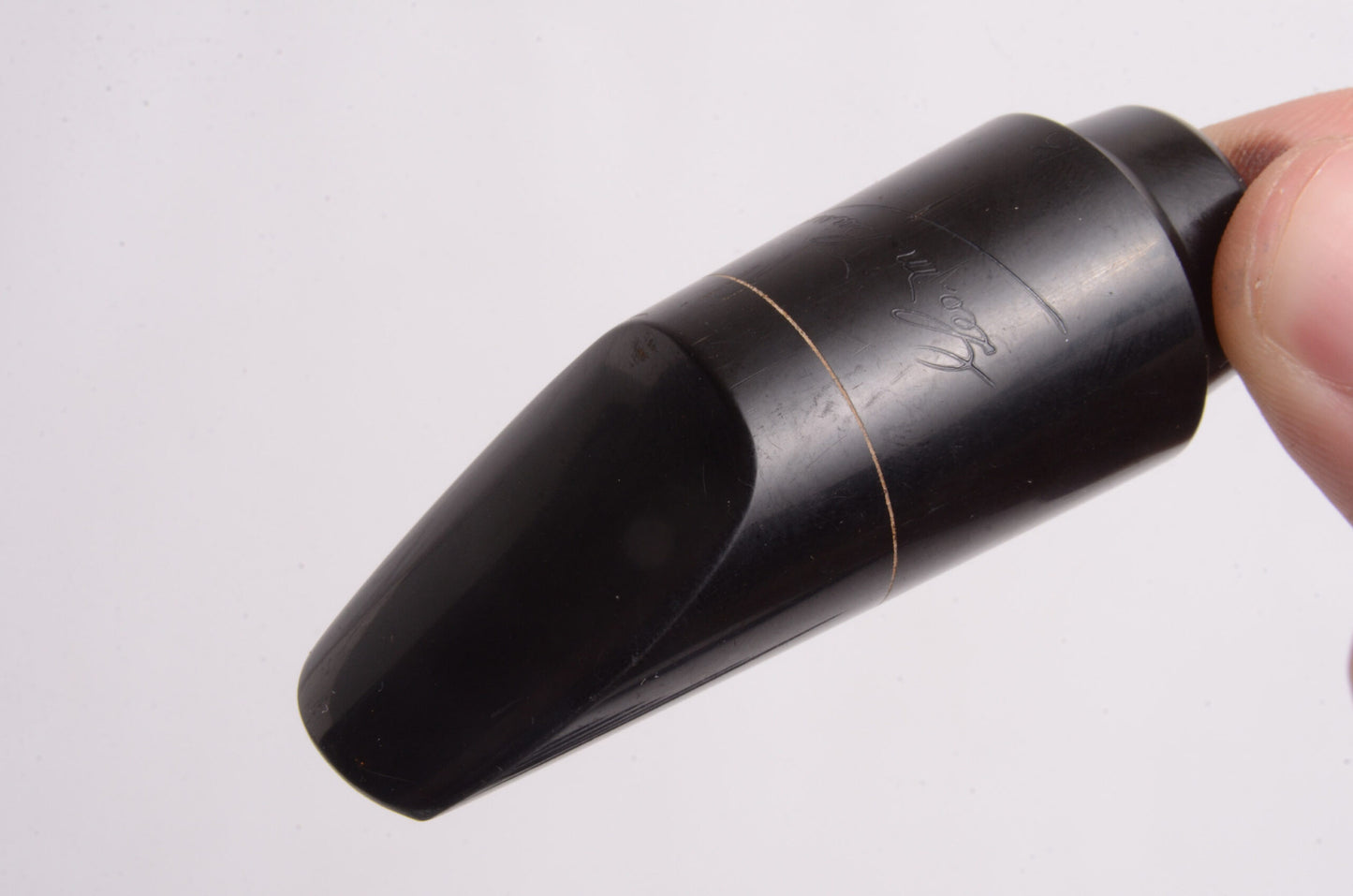 George F Bundy (French) Hard Rubber Soprano Mouthpiece - Great! .049" MPC1480
