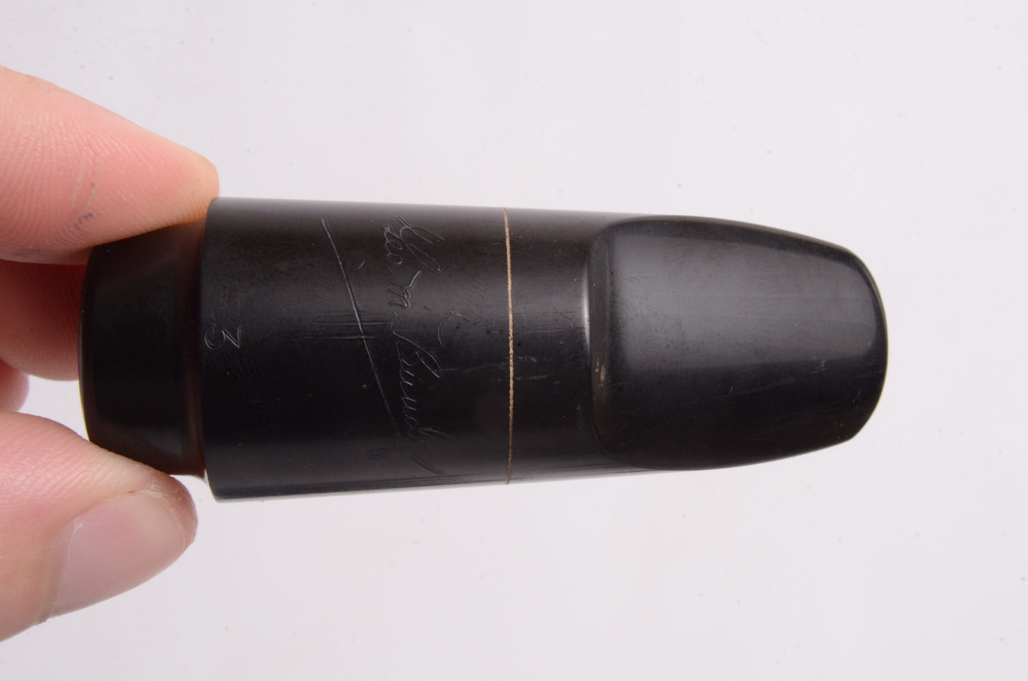 George F Bundy (French) Hard Rubber Soprano Mouthpiece - Great! .049" MPC1480