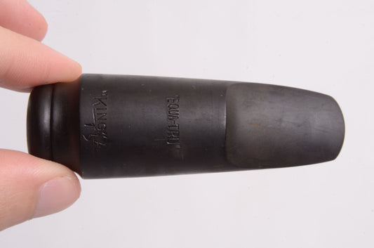 King Equa-Tru Alto Mouthpiece 1930's? Hard Rubber Dark Player MPC1482