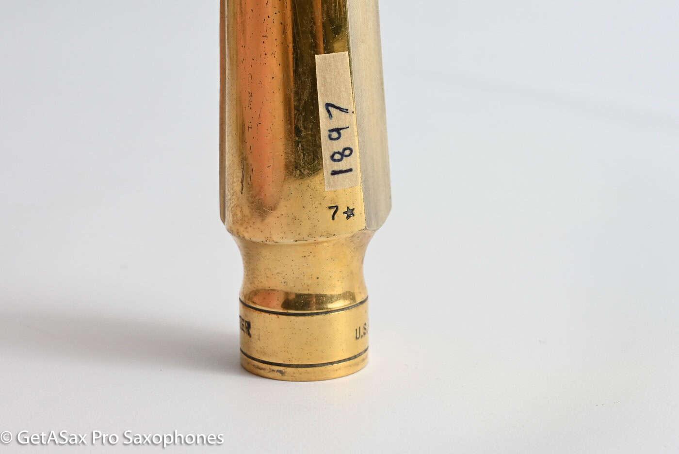 Otto Link "Vintage" Tone Master USA 7* .100 3595 Tenor Saxophone Mouthpiece w/ Ligature and Cap MPC1897