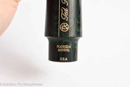 Ted Klum Florida Model 6* .096 Green Marbled Tenor Saxophone Mouthpiece MPC1908