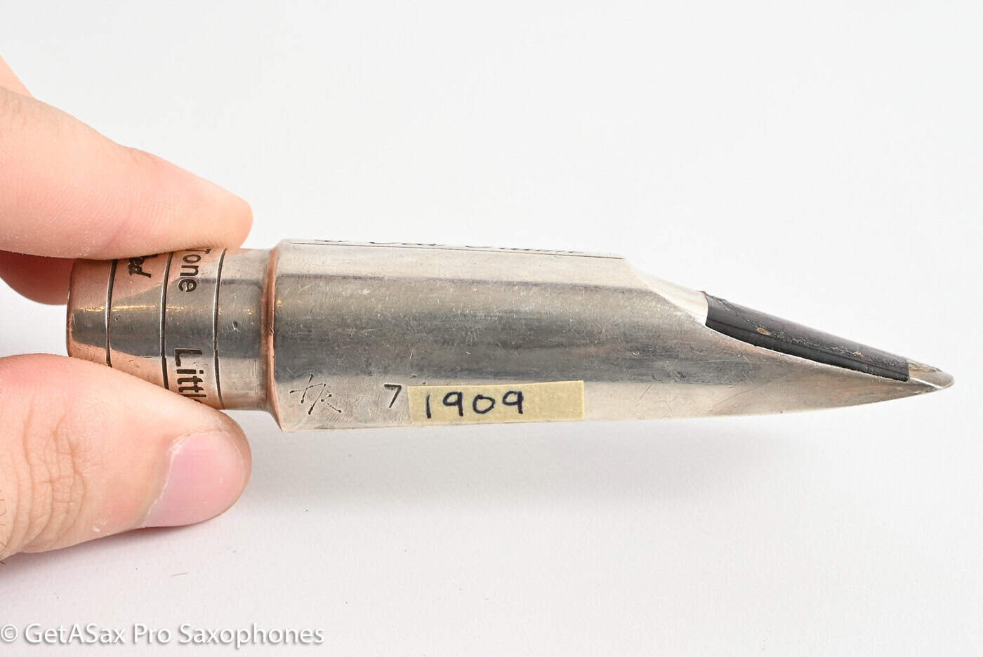 Ted Klum FocusTone Solid Silver Handcrafted 7 .101 Tenor Saxophone Mouthpiece w/ Ligature and Cap MPC1909