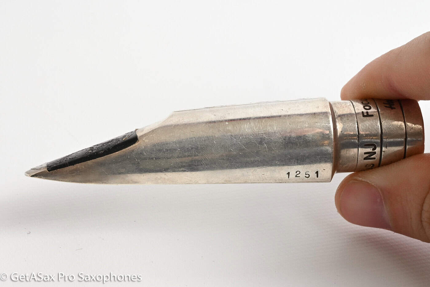 Ted Klum FocusTone Solid Silver Handcrafted 7 .101 Tenor Saxophone Mouthpiece w/ Ligature and Cap MPC1909