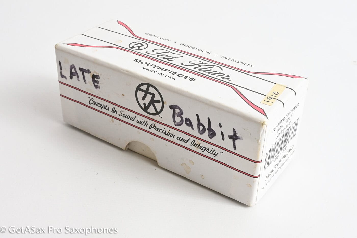 Ted Klum FocusTone Solid Silver Handcrafted 7 .103 Tenor Saxophone Mouthpiece MPC1910