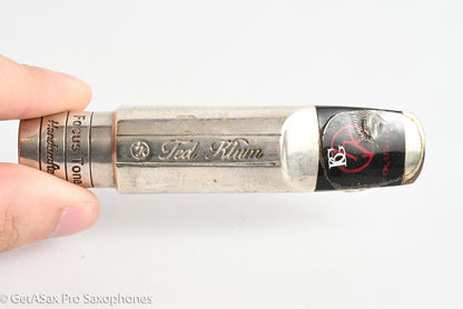 Ted Klum FocusTone Solid Silver Handcrafted 7 .103 Tenor Saxophone Mouthpiece MPC1910