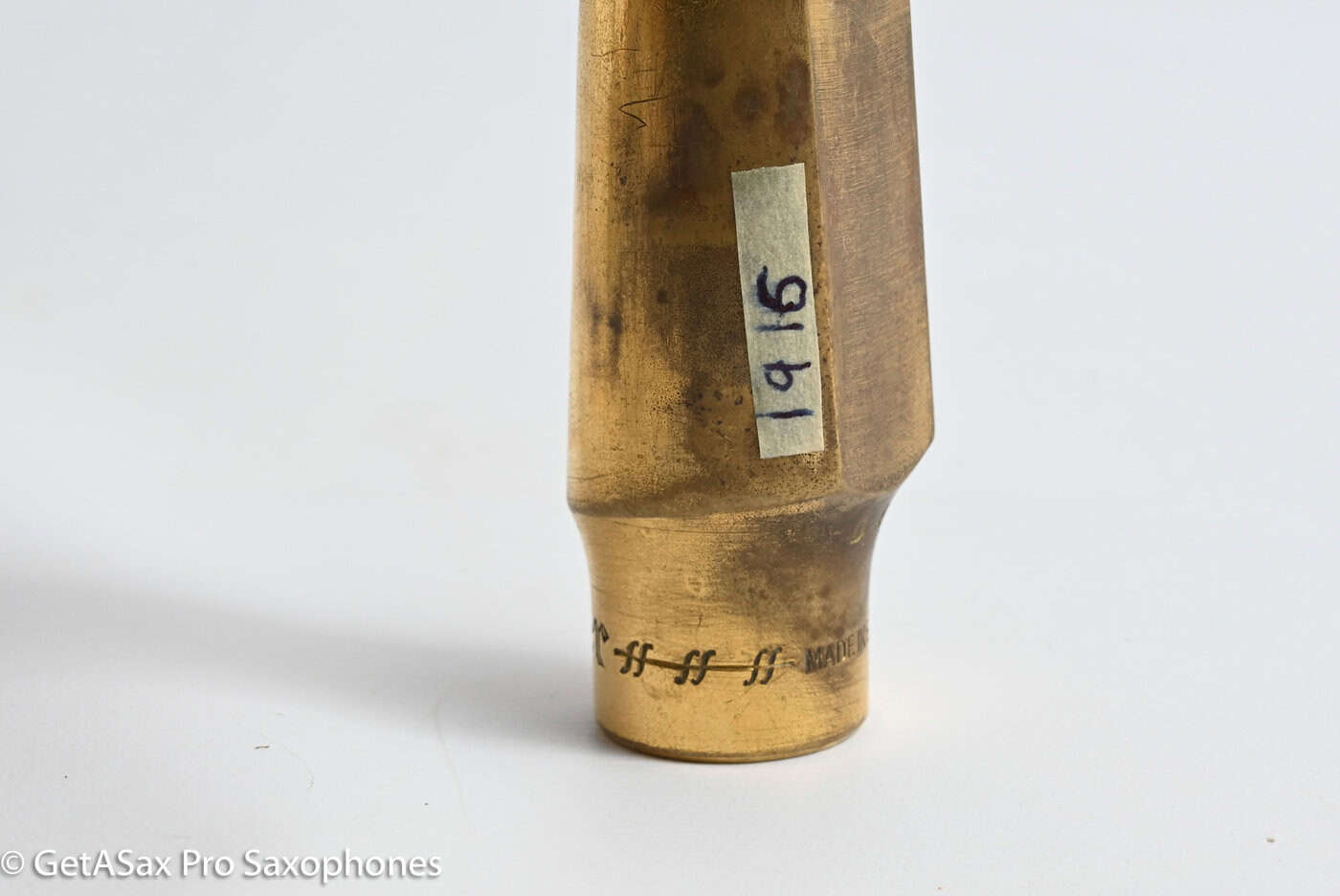Selmer England 40ff40 Metal Alto Saxophone Mouthpiece: The Parker Piece (Extremely Rare)