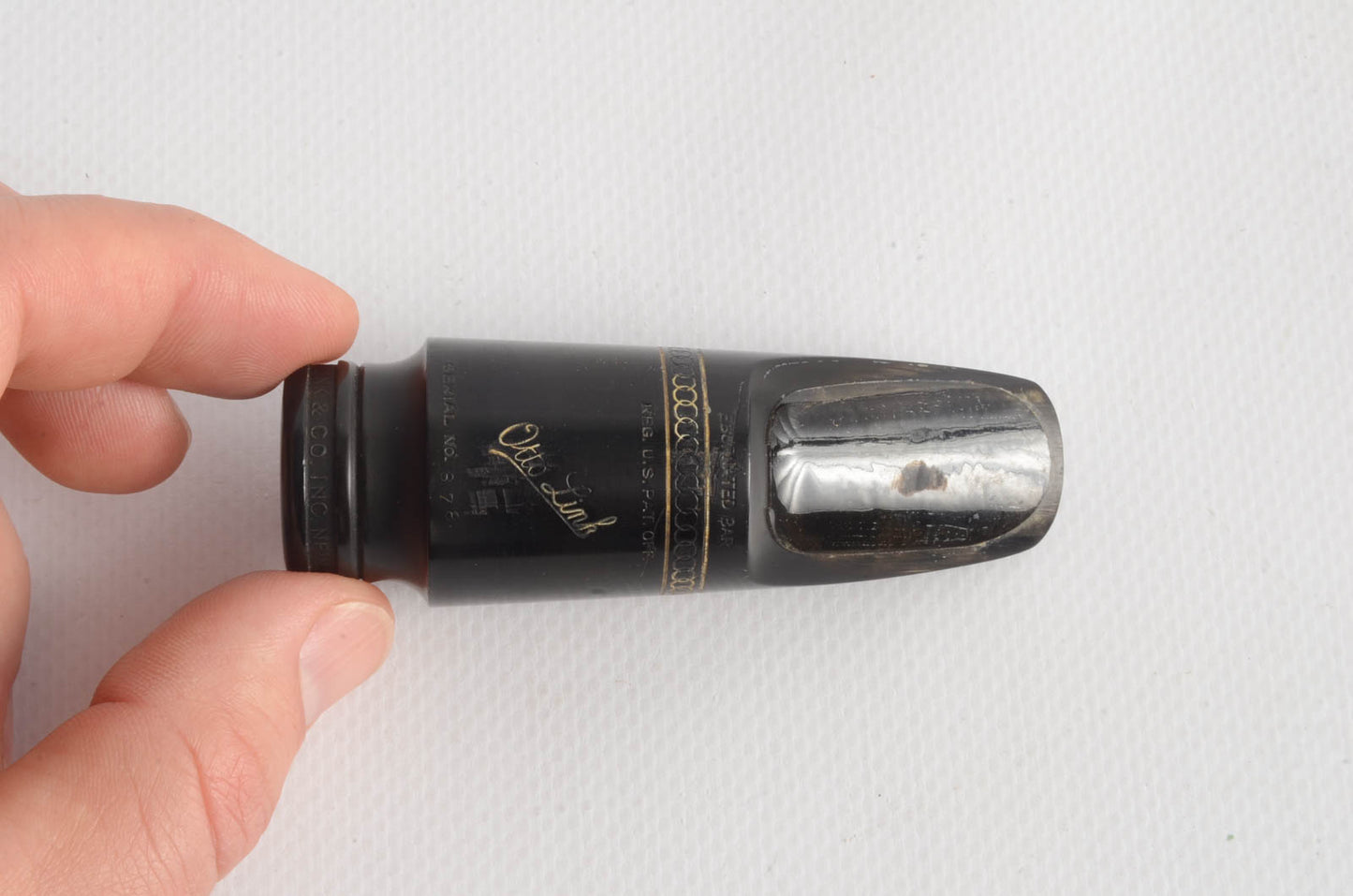 Otto Link Slant NY Eburnated Bar 4* Alto Saxophone Mouthpiece MPC380