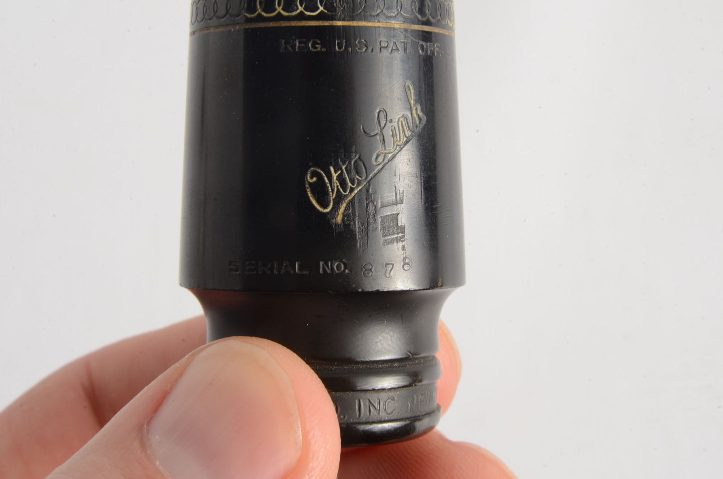 Otto Link Slant NY Eburnated Bar 4* Alto Saxophone Mouthpiece MPC380