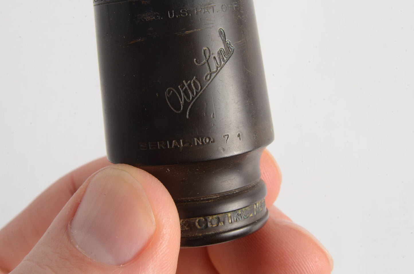 Otto Link Slant NY Eburnated Bar 4* Alto Saxophone Mouthpiece MPC382
