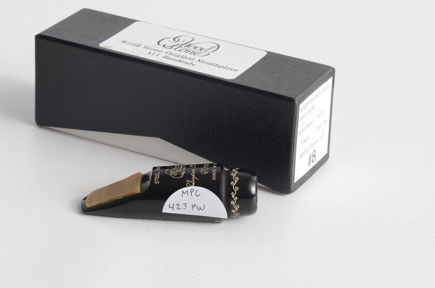 Wood Stone Steel Ebonite Super Custom Artist 8 Soprano Saxophone Mouthpiece MPC423PW