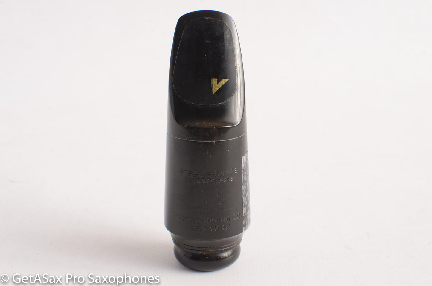 The Woodwind Co Steel Ebonite K5 Alto Saxophone Mouthpiece BP reface MPC497