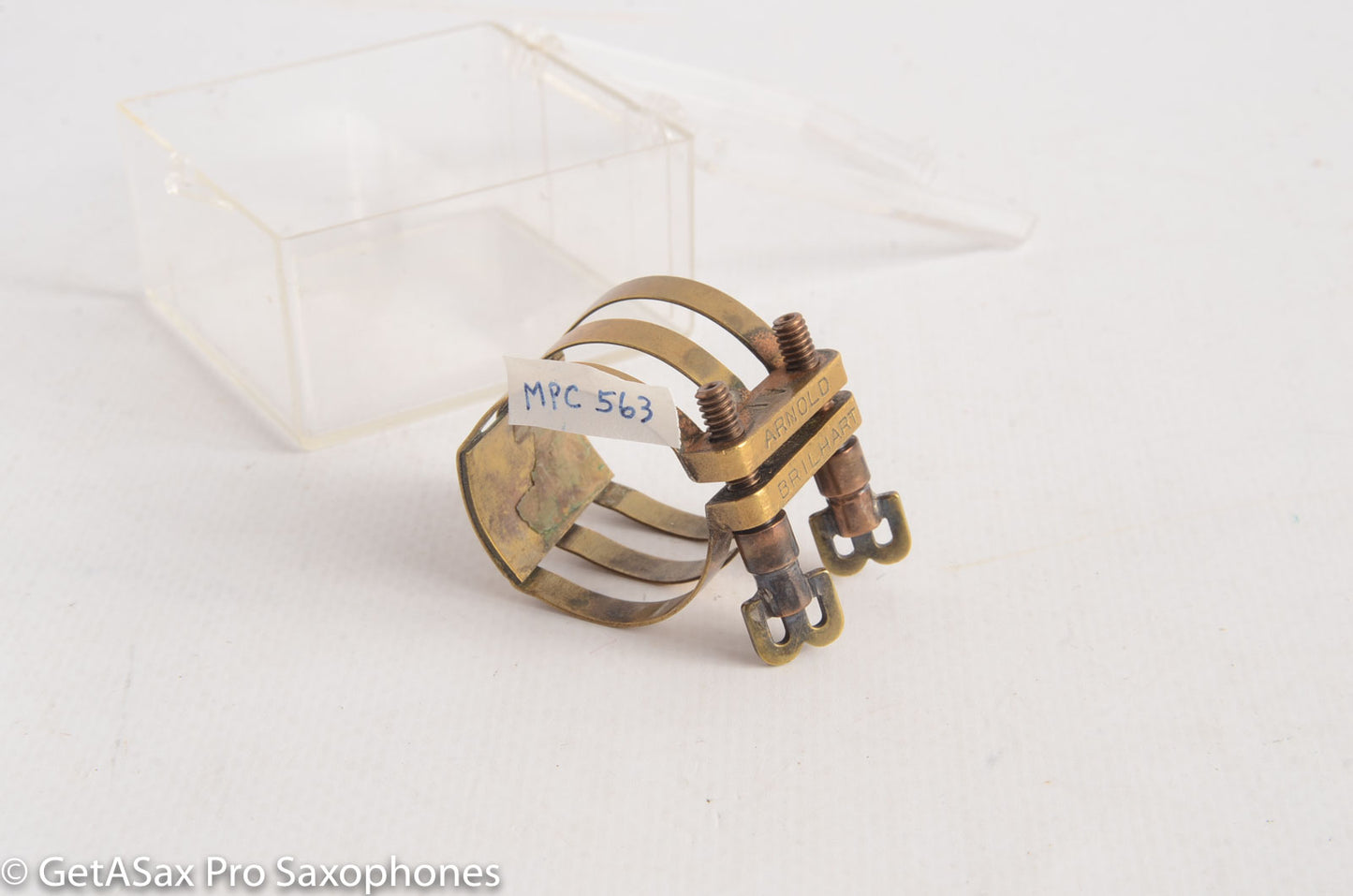 Brilhart Vintage BB Screws AL Metal 3-Band Alto Saxophone Ligature - The Original!