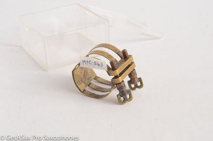 Brilhart Vintage BB Screws AL Metal 3-Band Alto Saxophone Ligature - The Original!