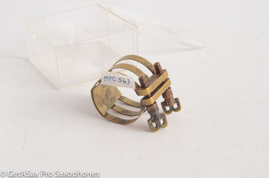 Brilhart Vintage BB Screws AL Metal 3-Band Alto Saxophone Ligature - The Original!