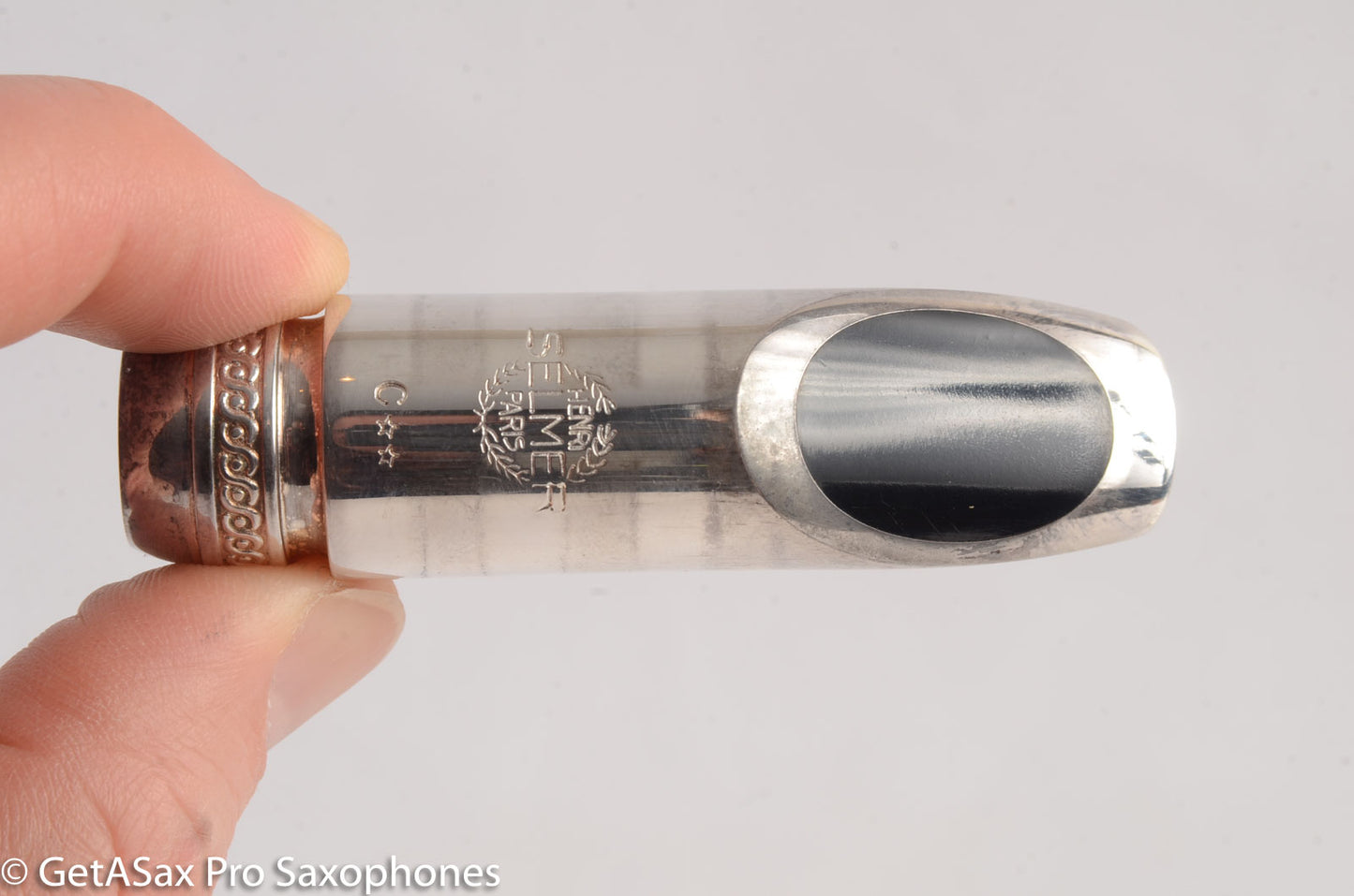 Selmer NOS Scroll Shank Metal C** Soprano Saxophone Mouthpiece MPC623