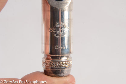 Selmer NOS Scroll Shank Metal C** Soprano Saxophone Mouthpiece MPC623