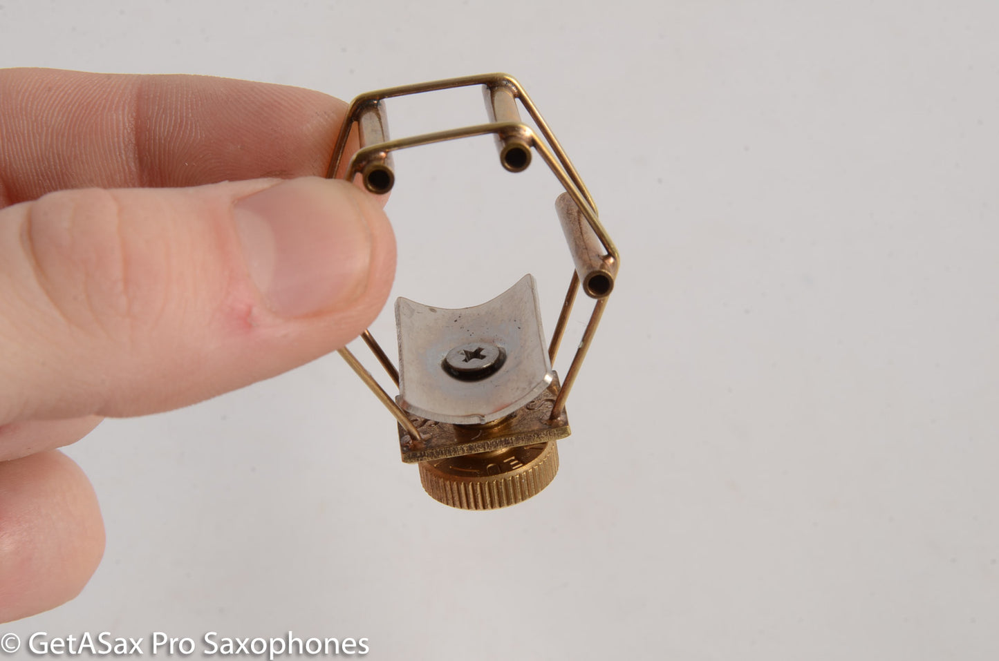 Francois Louis Silver Alto Hard Rubber Size Ligature