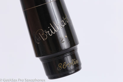Brilhart Ebolin Great Neck Alto Saxophone Mouthpiece 7 .080" Tip EG Reface Great! MPC955