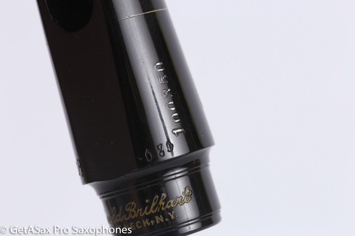 Brilhart Ebolin Great Neck Alto Saxophone Mouthpiece 7 .080" Tip EG Reface Great! MPC955