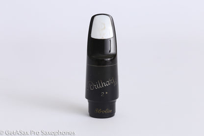 Brilhart Ebolin Great Neck Alto Saxophone Mouthpiece 7 .080" Tip EG Reface Great! MPC955