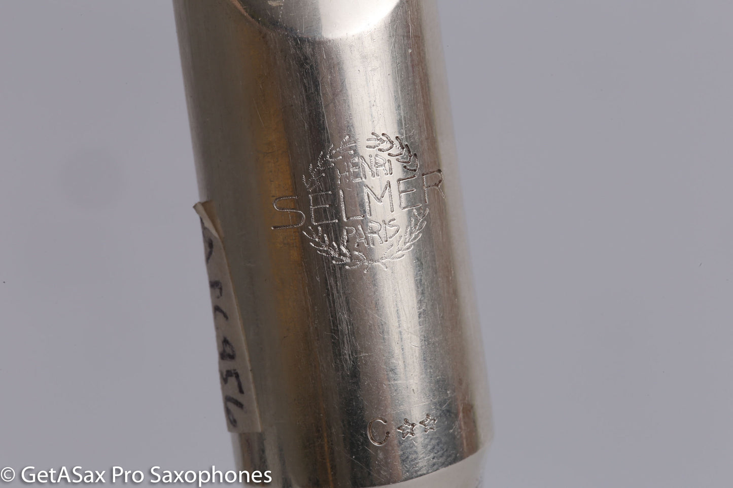 Selmer C** Alto Saxophone Mouthpiece Vintage Scroll Metal Silver MPC956