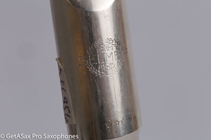 Selmer C** Alto Saxophone Mouthpiece Vintage Scroll Metal Silver MPC956