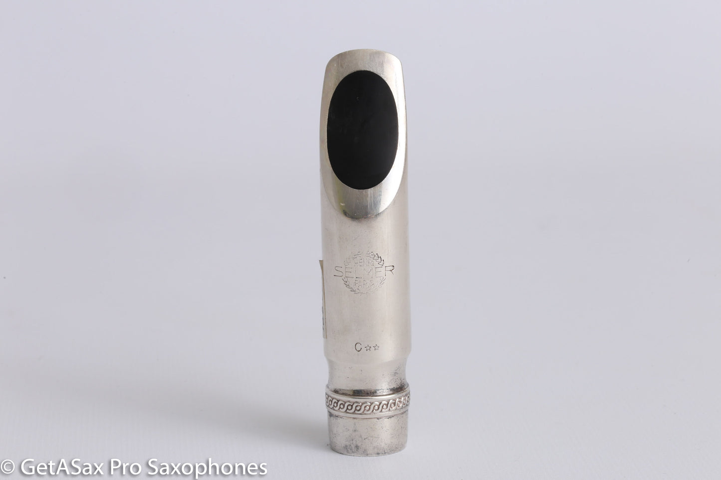 Selmer C** Alto Saxophone Mouthpiece Vintage Scroll Metal Silver MPC956