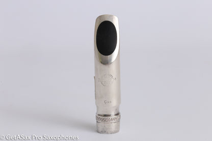 Selmer C** Alto Saxophone Mouthpiece Vintage Scroll Metal Silver MPC956