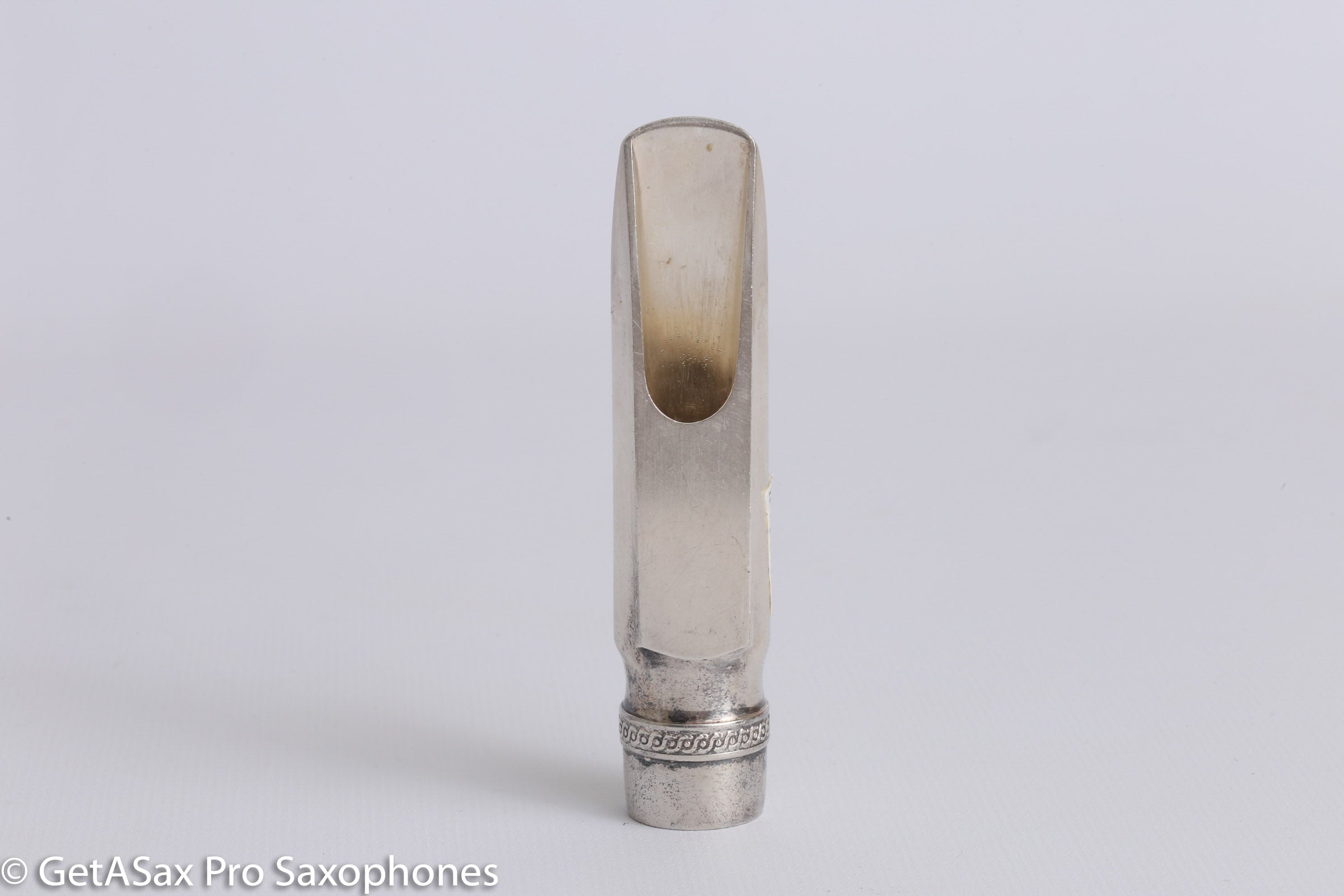 Selmer C** Alto Saxophone Mouthpiece Vintage Scroll Metal Silver