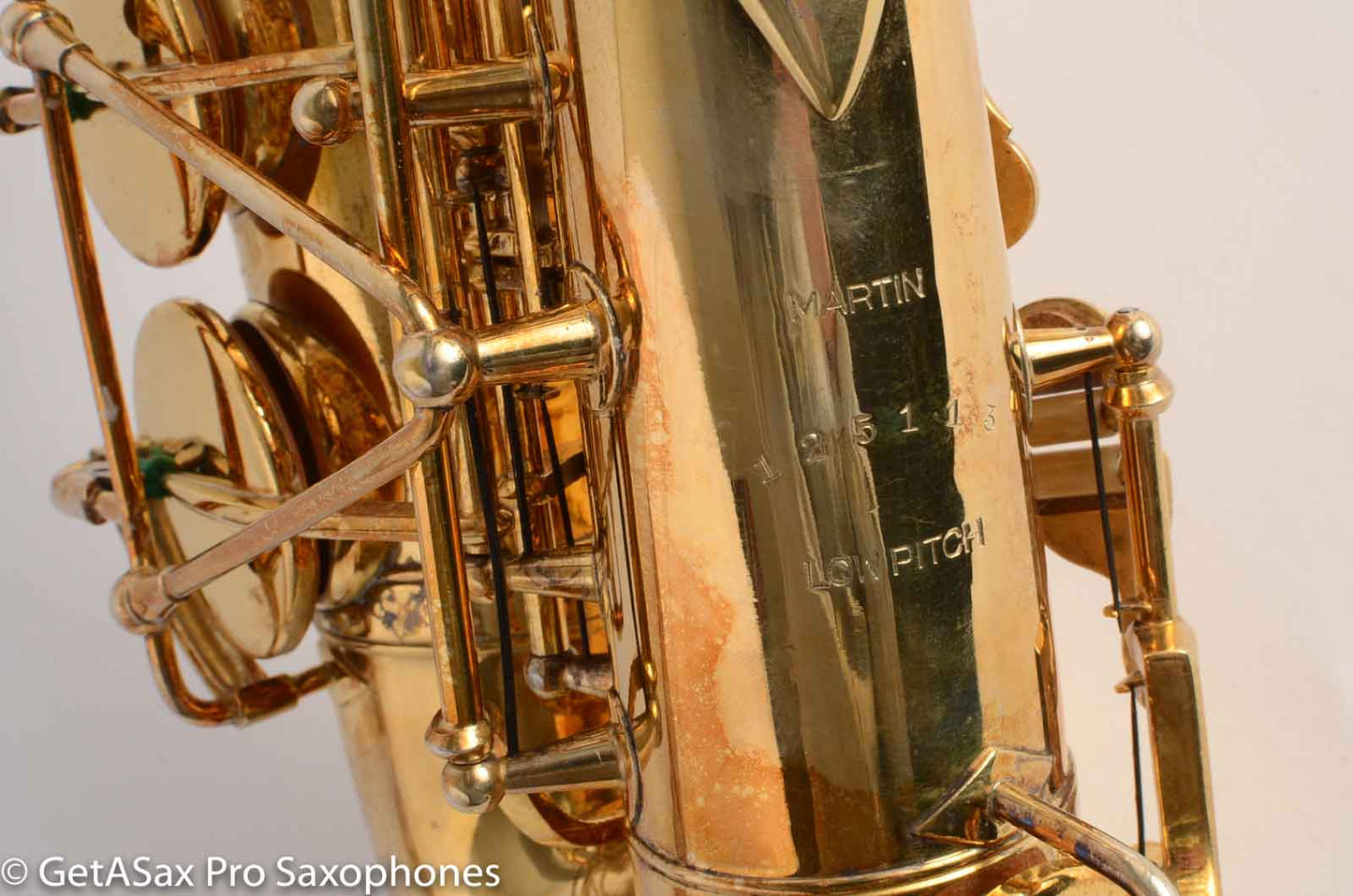 Martin Handcraft Alto Saxophone 125113 Burnished Gold Special Engraving!